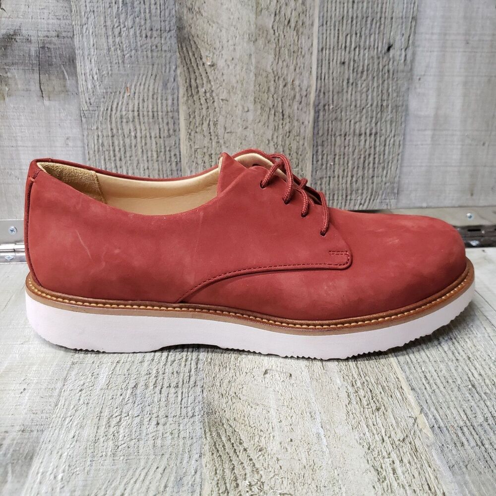 SAMUEL HUBBARD Free Plain Toe Derby Women's Size 9.5 Vibram Sole Shoes Nubuck